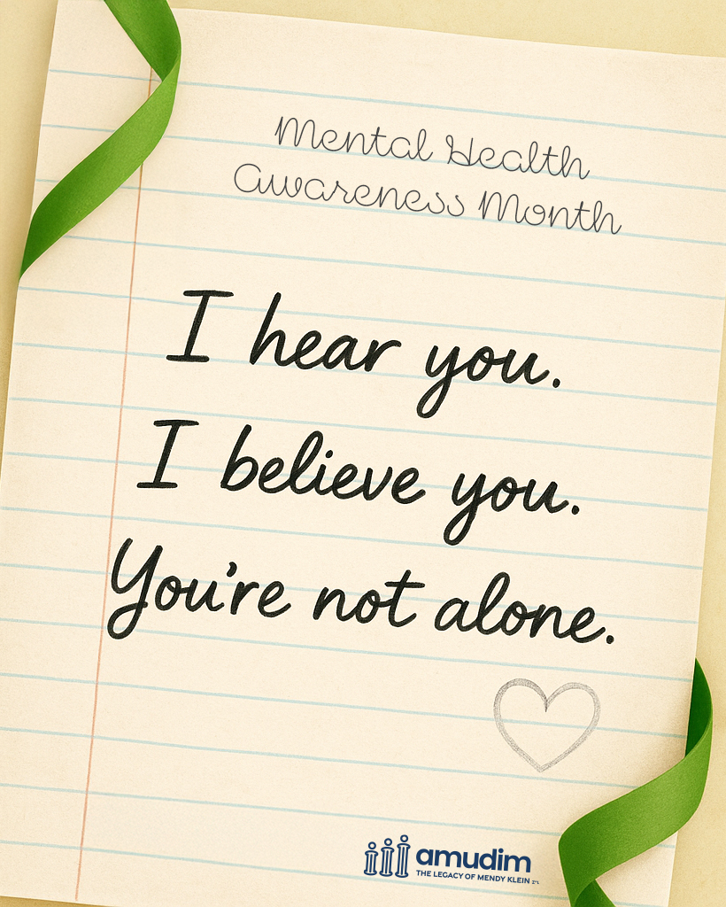 I hear you I believe you Youre not alone