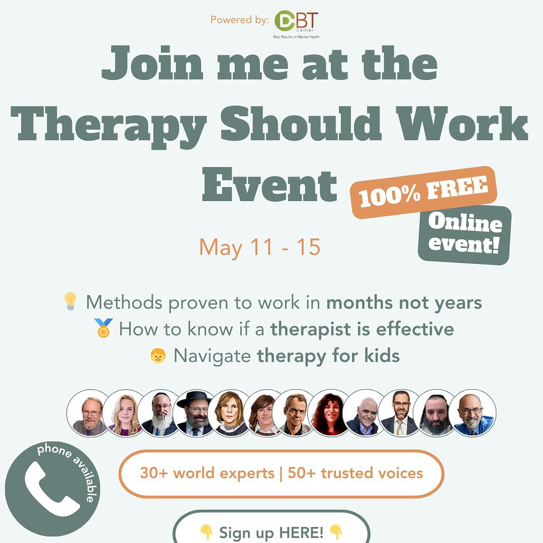 Learn what really works in therapy—especially in the frum world