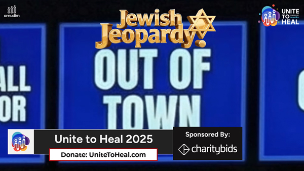 Jewish Jeopardy category Out-of-town in a Jewish comedy sketch